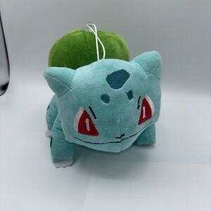 Nintendo Pokemon Bulbasaur 9" L Stuffed Plush Animal w/ Suction Cup Toy Preowned
